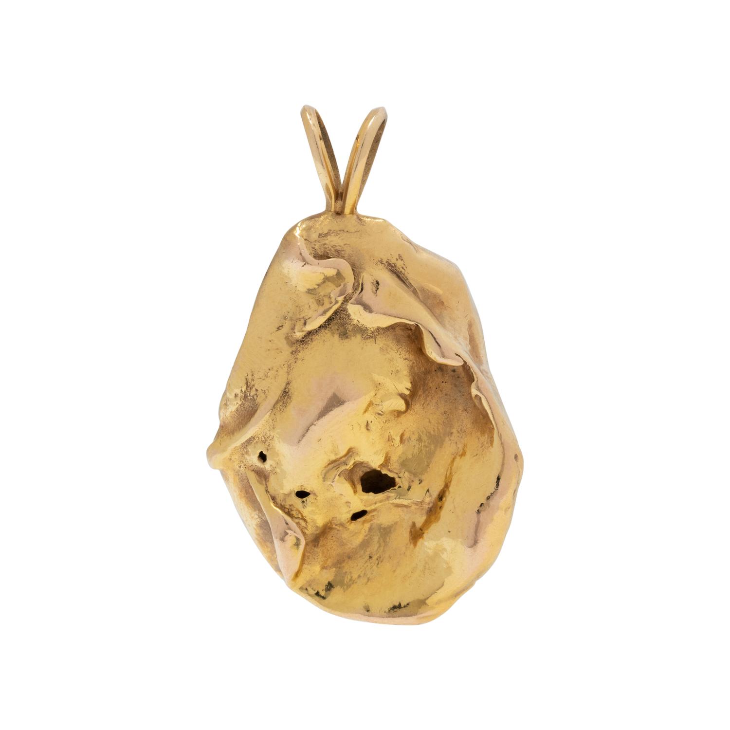YELLOW GOLD NUGGET CHARM