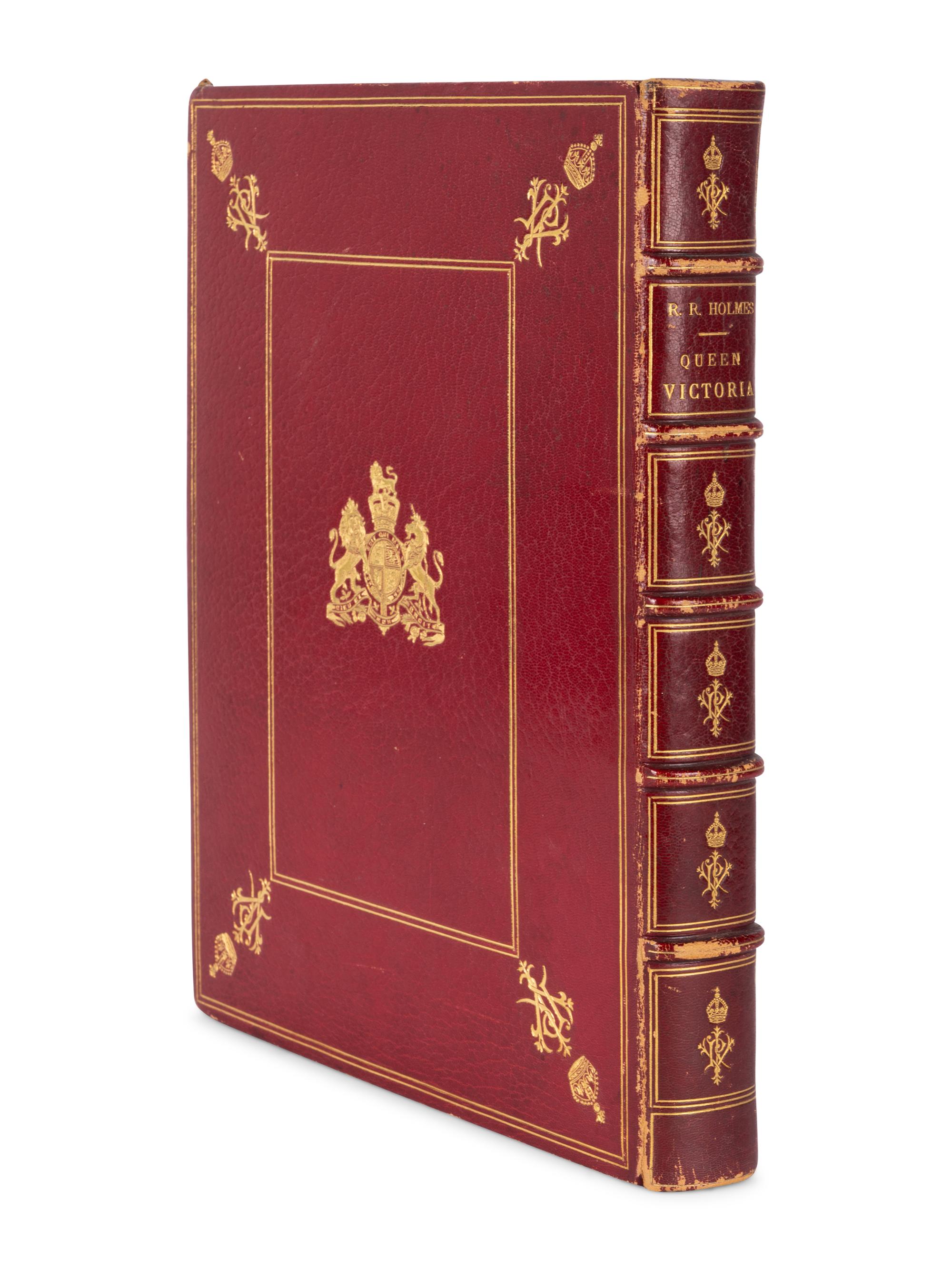 [BINDING] -- [VICTORIA, QUEEN OF ENGLAND (1819-1901)]. HOLMES, Richard Rivington, Sir (1835-1911). Queen Victoria . London & Paris: Boussod, Valadon & Co., 1897.
