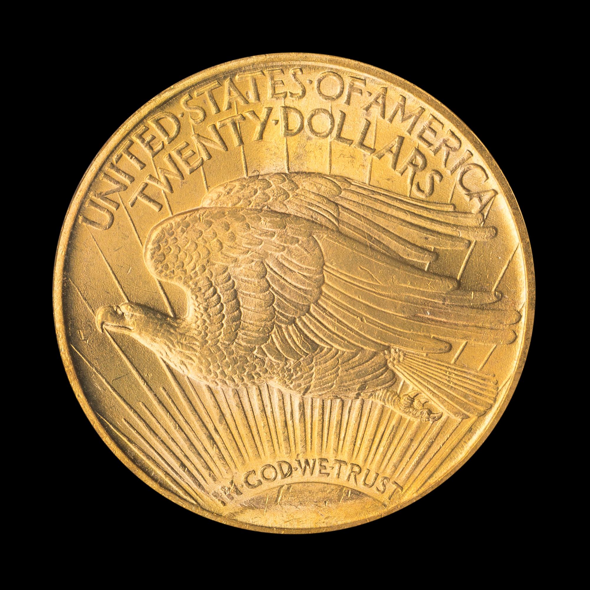 A United States 1922 St. Gaudens $20 Gold Coin
