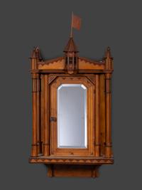 An Architectural Inlaid Hanging Cabinet