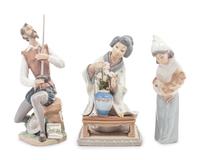 Three Lladro Porcelain Figures