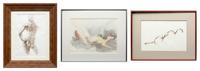 Various Artists Group of Three Figural Studies:
