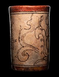 A Maya Codex Style Cylinder Vessel