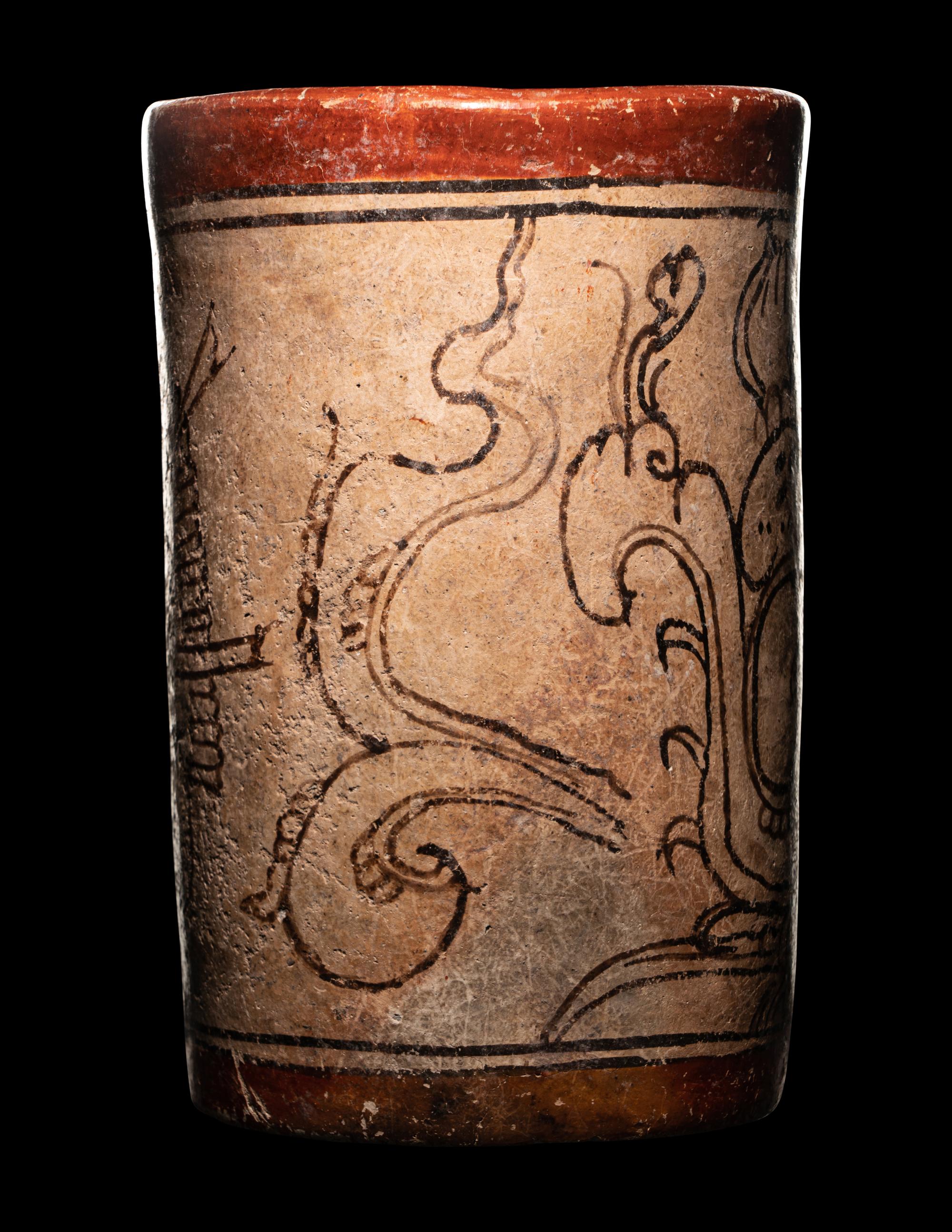 A Maya Codex Style Cylinder Vessel