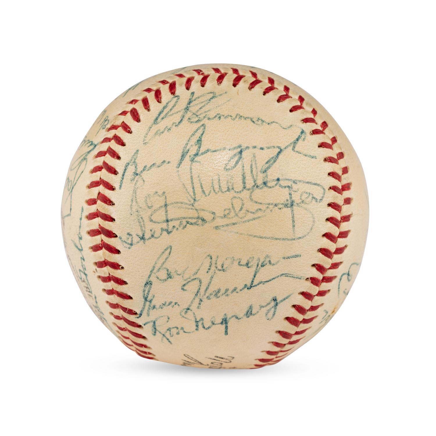 A 1955 Philadelphia Phillies Team Signed Autograph Baseball