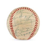 A 1955 Philadelphia Phillies Team Signed Autograph Baseball