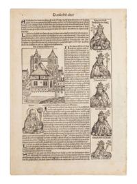 [BOOK OF HOURS]. A group of 25 leaves from medieval and renaissance manuscripts and printed books, including 5 or more from Otto Ege’s Fifty Original Leaves from Medieval Manuscripts. Western Europe: XII-XVI Century [compiled Cleveland, c.1950] and Original Leaves from Famous Bibles: Nine Centuries, 1121-1935 A.D [Compiled Cleveland, c.1950]. Various sizes, including: