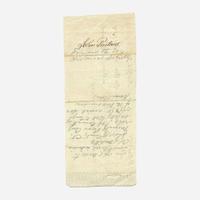 [Hamilton, Alexander] [Panic of 1792] Duer, William Signed Promissory Note