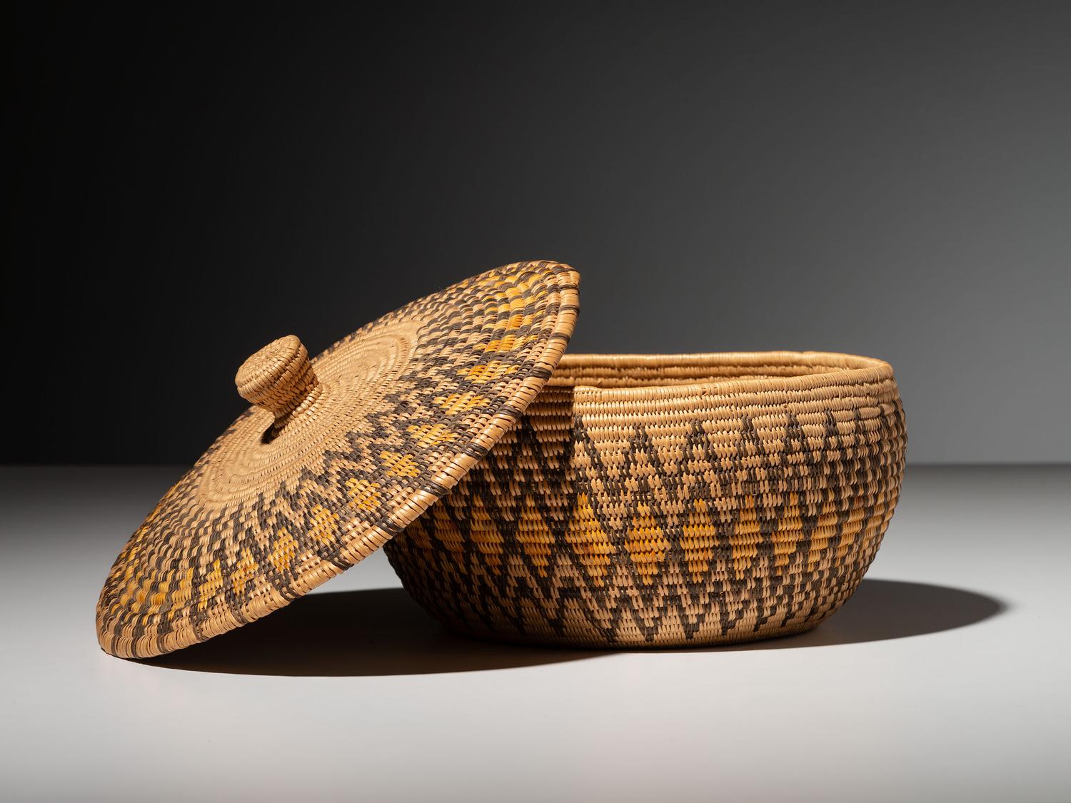 Panamint Lidded Polychrome Basket