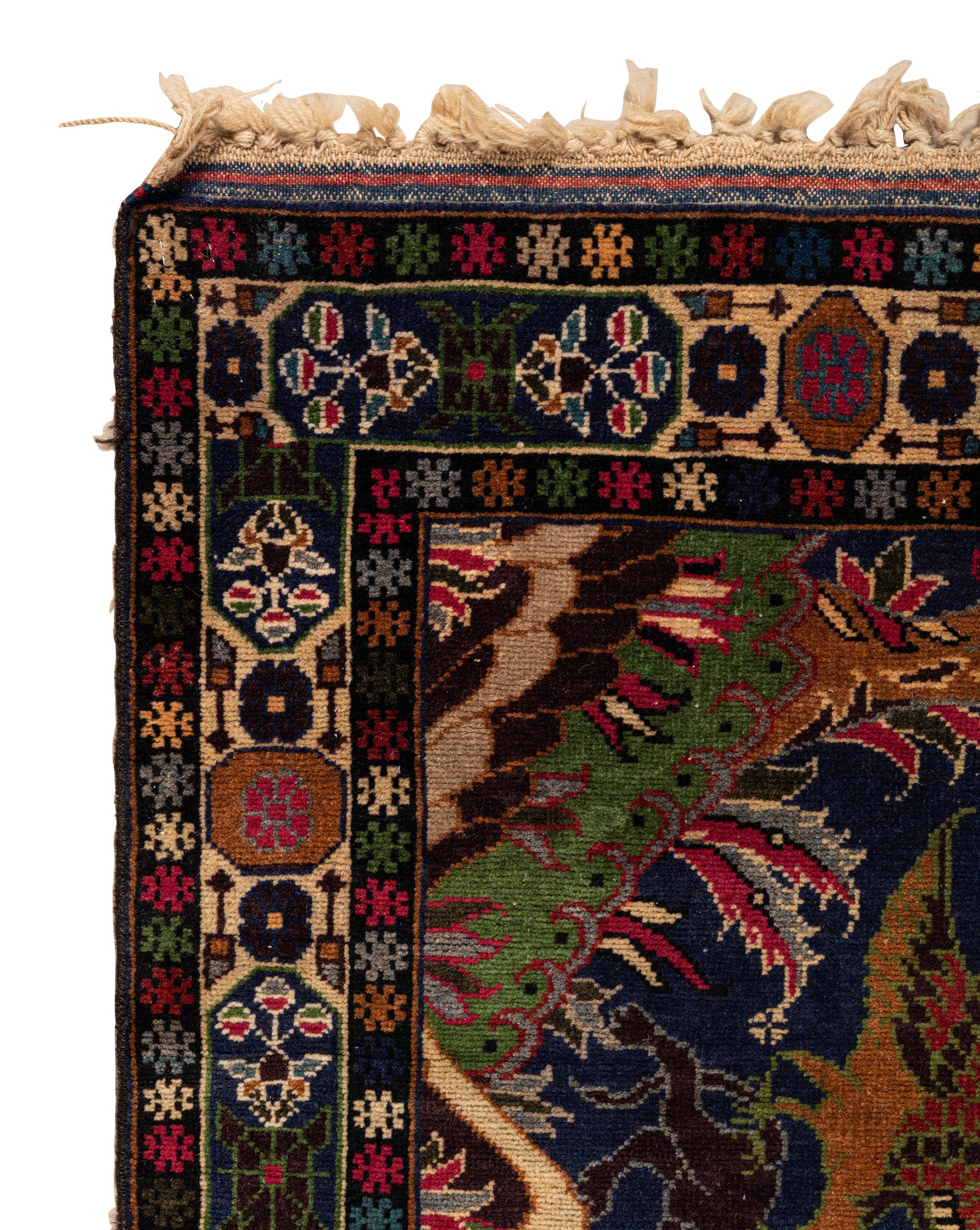 Two Afghan Wool Rugs