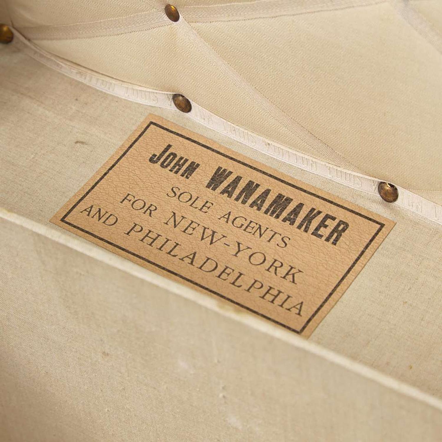 A Louis Vuitton Monogrammed Canvas Steamer Trunk Early 20th-century
