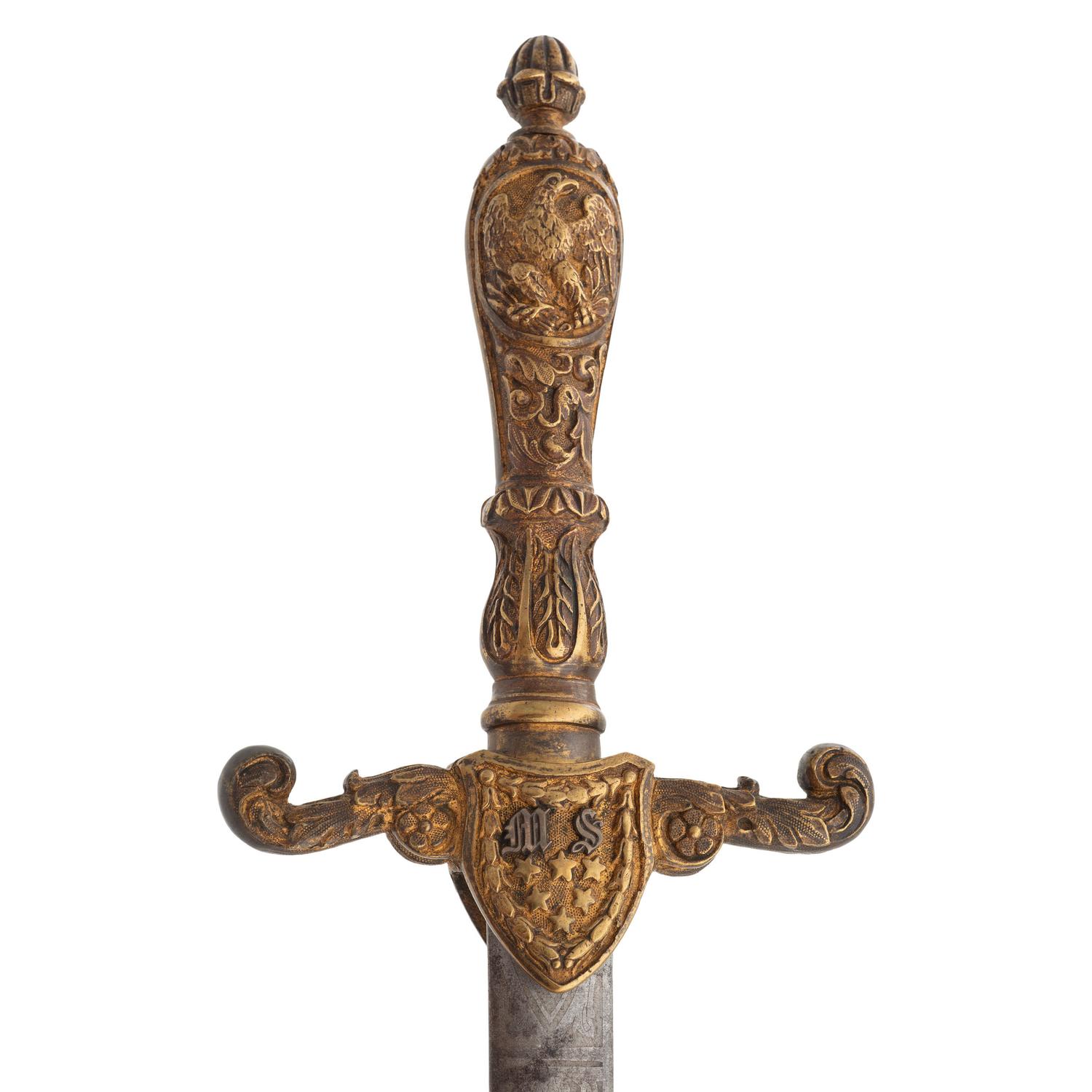 US Model 1840 Medical Staff Sword Engraved to Assistant Surgeon Benjamin Taft - 20th Mass Infantry