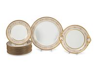 Ten William Guerin and Co. Limoges Plates and Two Platters