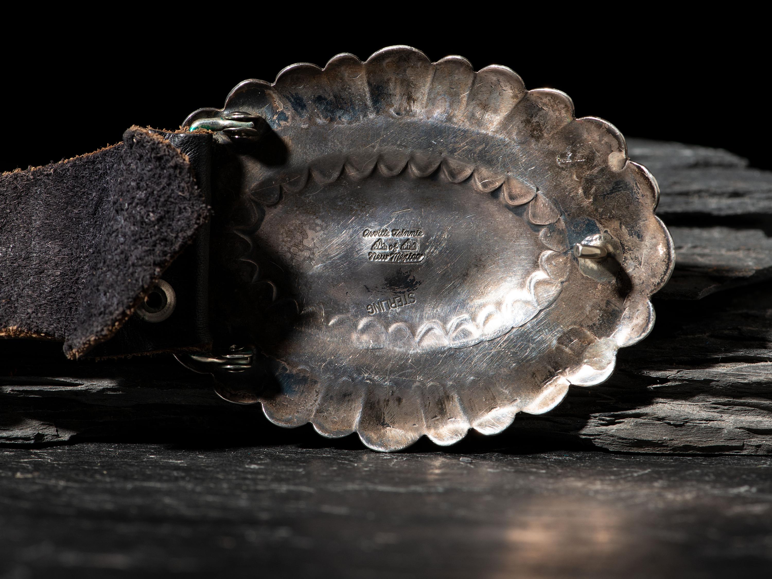 Sterling Silver and Turquoise Concha Belt