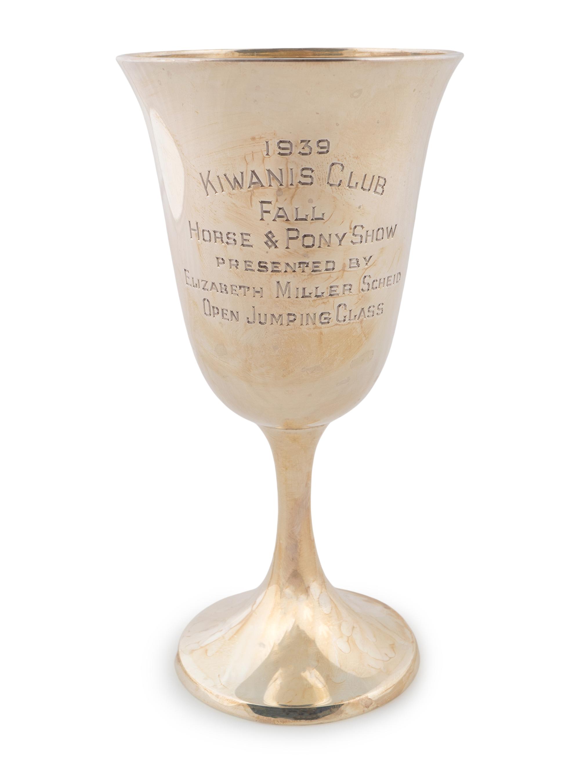A Collection of Seven American Silver Goblet Trophies — 20TH CENTURY