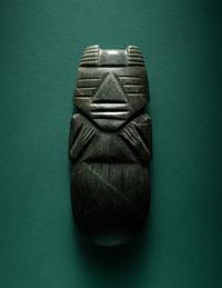 A Costa Rican Jade Axe-God Pendant