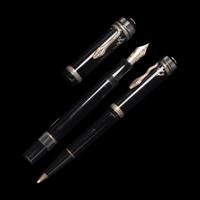A Montblanc Limited Edition Agatha Christie Fountain Pen and Rollerball Pen Set