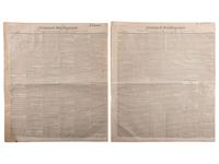 [SLAVERY & ABOLITION]. Advertisements for the return of freedom seekers published in 7 issues of The National Intelligencer . Washington, DC: 1831-1858.