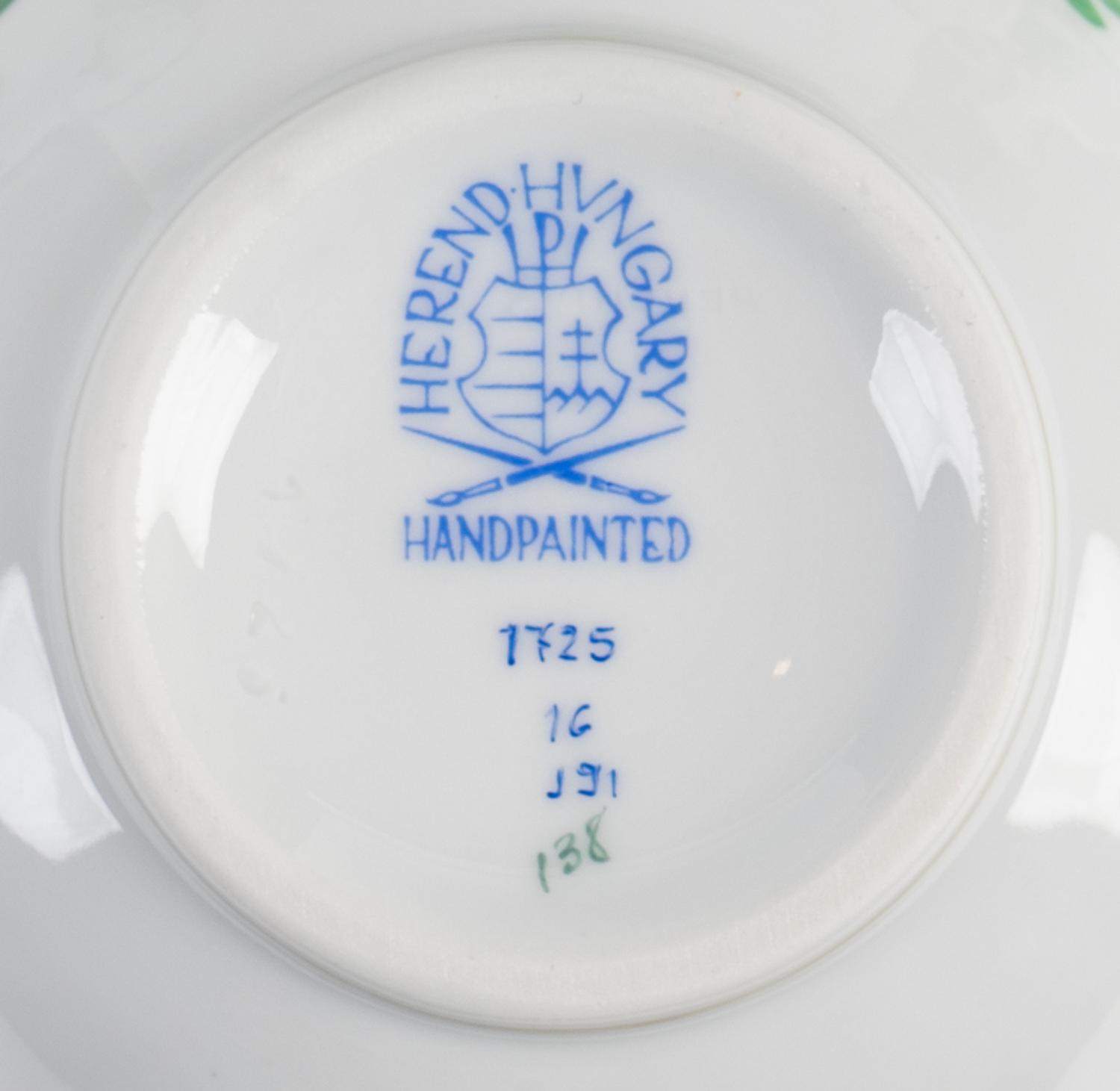 A 114-Piece Herend Porcelain Partial Dinner Service — 20TH CENTURY