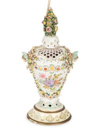 Two Continental Porcelain Lamps
