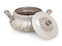 An American Silver Serving Dish and Cover