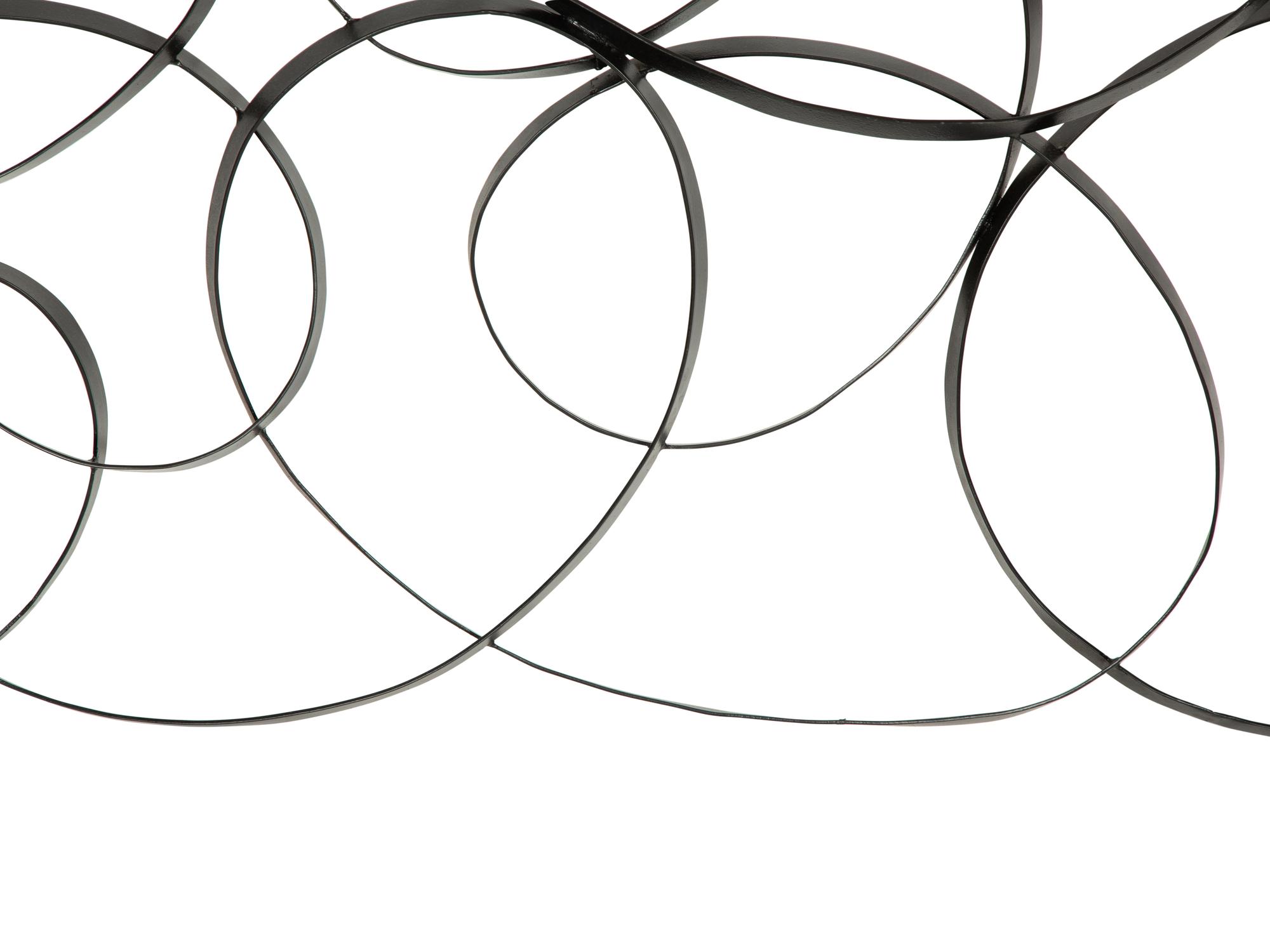 A Pair of Black Painted Metal Wall Panels after Klaus Walk