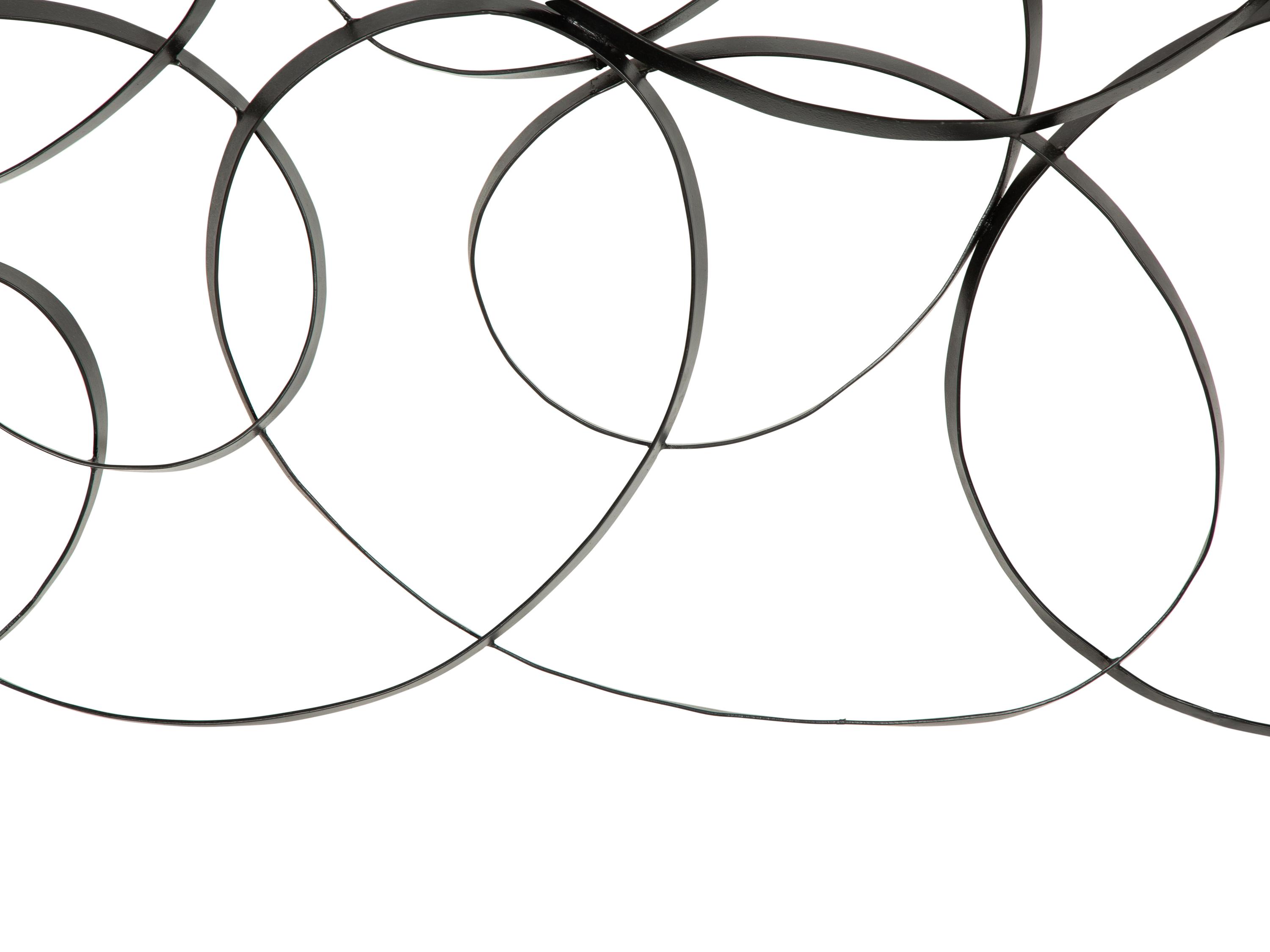 A Pair of Black Painted Metal Wall Panels after Klaus Walk