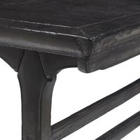 A Chinese Black Lacquered Wood Wine Table, Jiuzhuo, 17th Century 明末清初 黑漆木酒桌