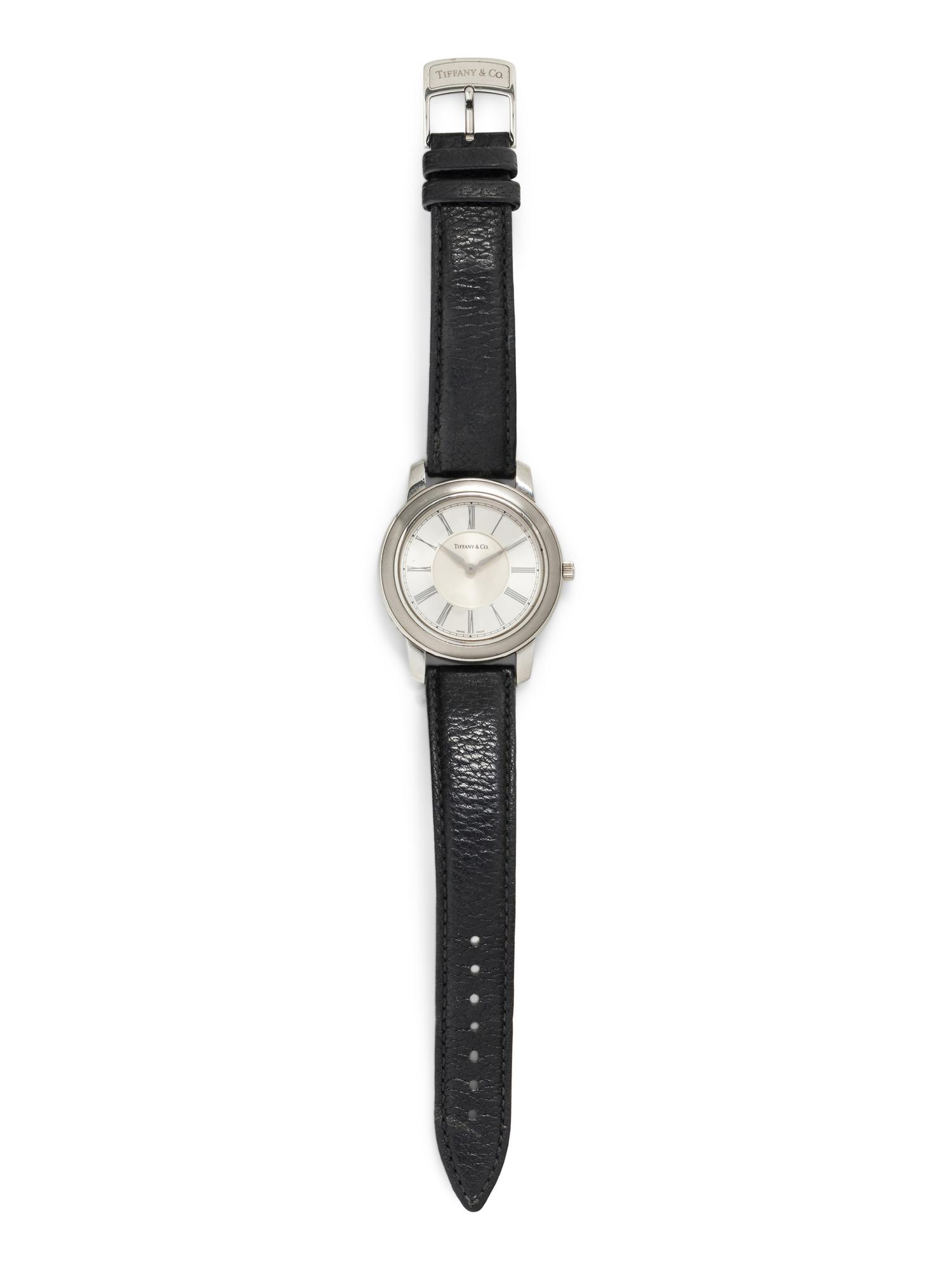 TIFFANY & CO., STAINLESS STEEL 'ATLAS' WRISTWATCH