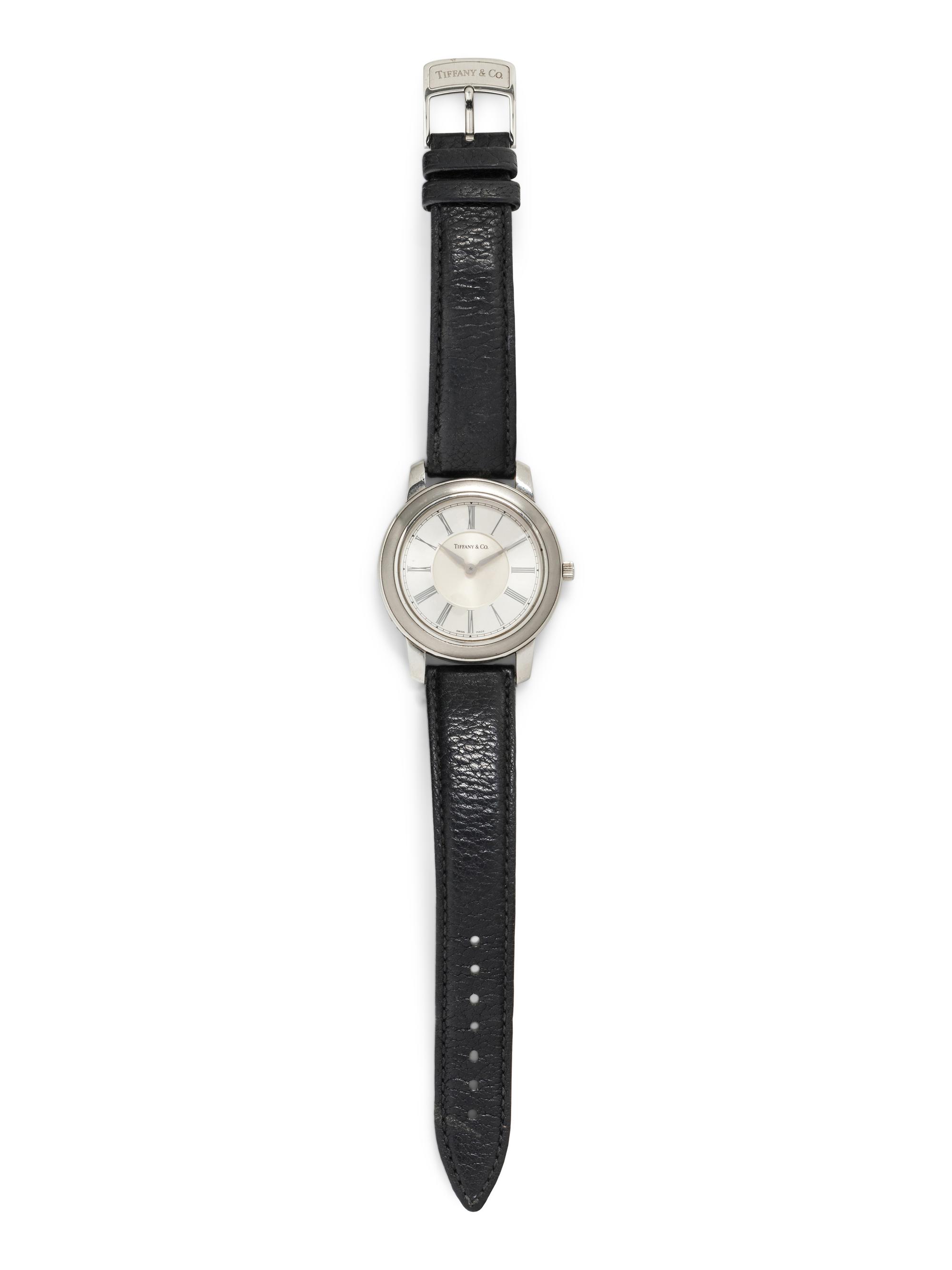TIFFANY & CO., STAINLESS STEEL 'ATLAS' WRISTWATCH