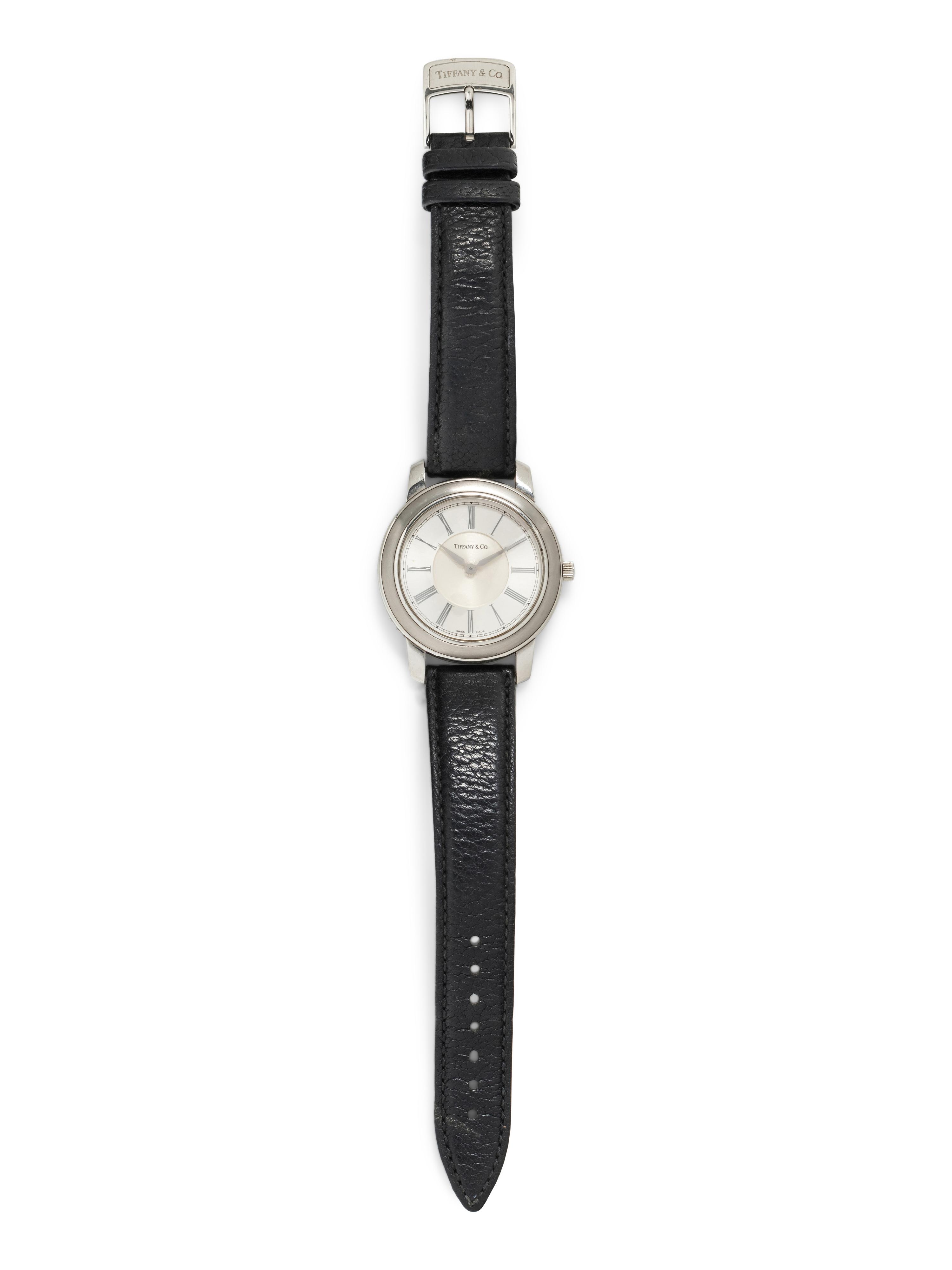 TIFFANY & CO., STAINLESS STEEL 'ATLAS' WRISTWATCH