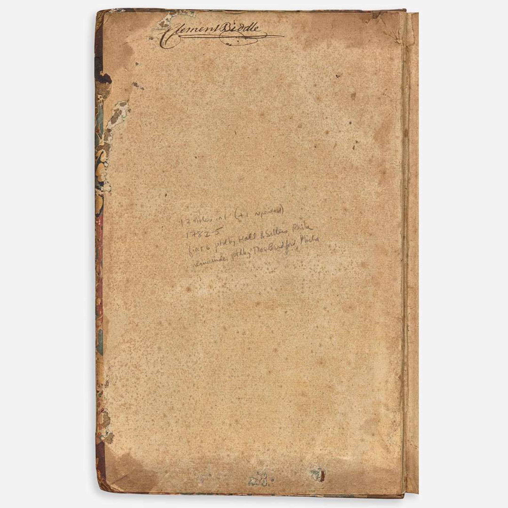 [Pennsylvania] [Biddle, Clement] Laws Enacted in the Sixth General Assembly of the Representatives of the Freemen of the Commonwealth of Pennsylvania...