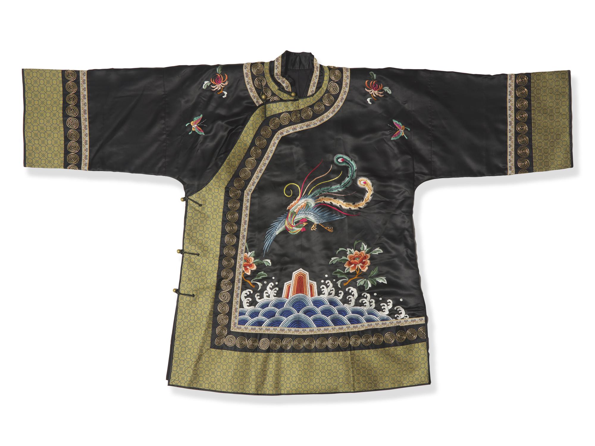 A Chinese Embroidered Silk Lady's Jacket