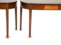 A Pair of George III Style Mahogany Console Tables