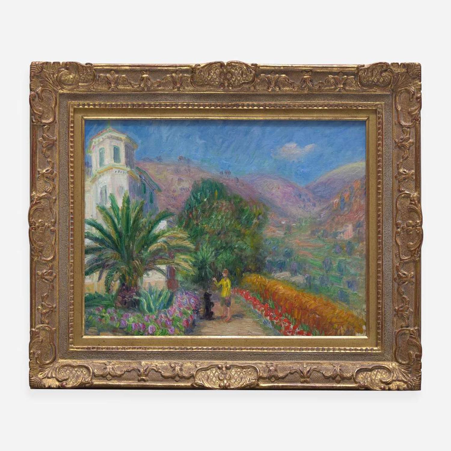 William Glackens (American, 1870–1938) Lenna and Imp at Villa Les Pivoines