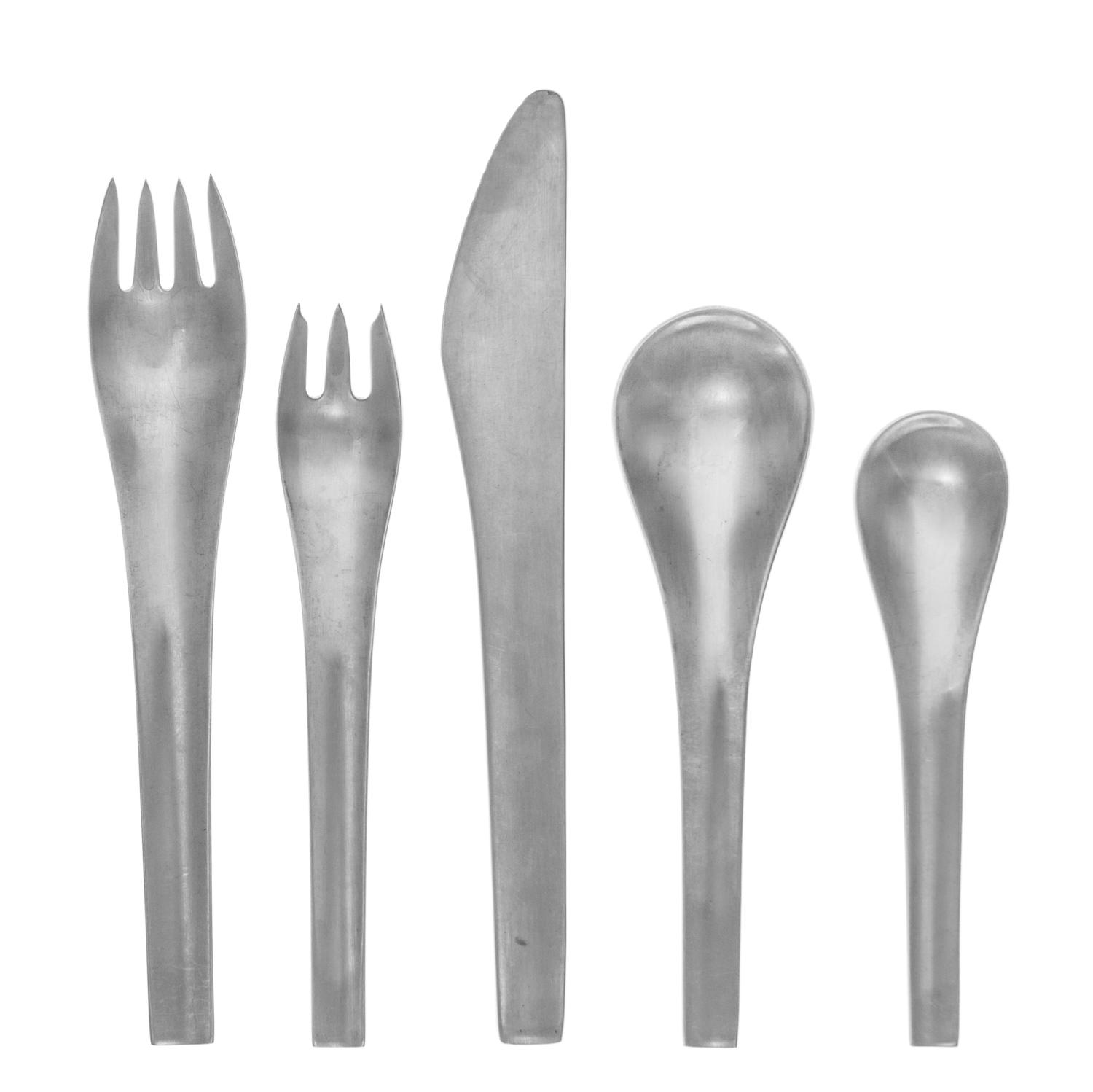 Blue Shark Flatware Service Georg Jensen, Denmark