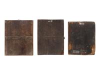 Three Russian Painted Wood Icons