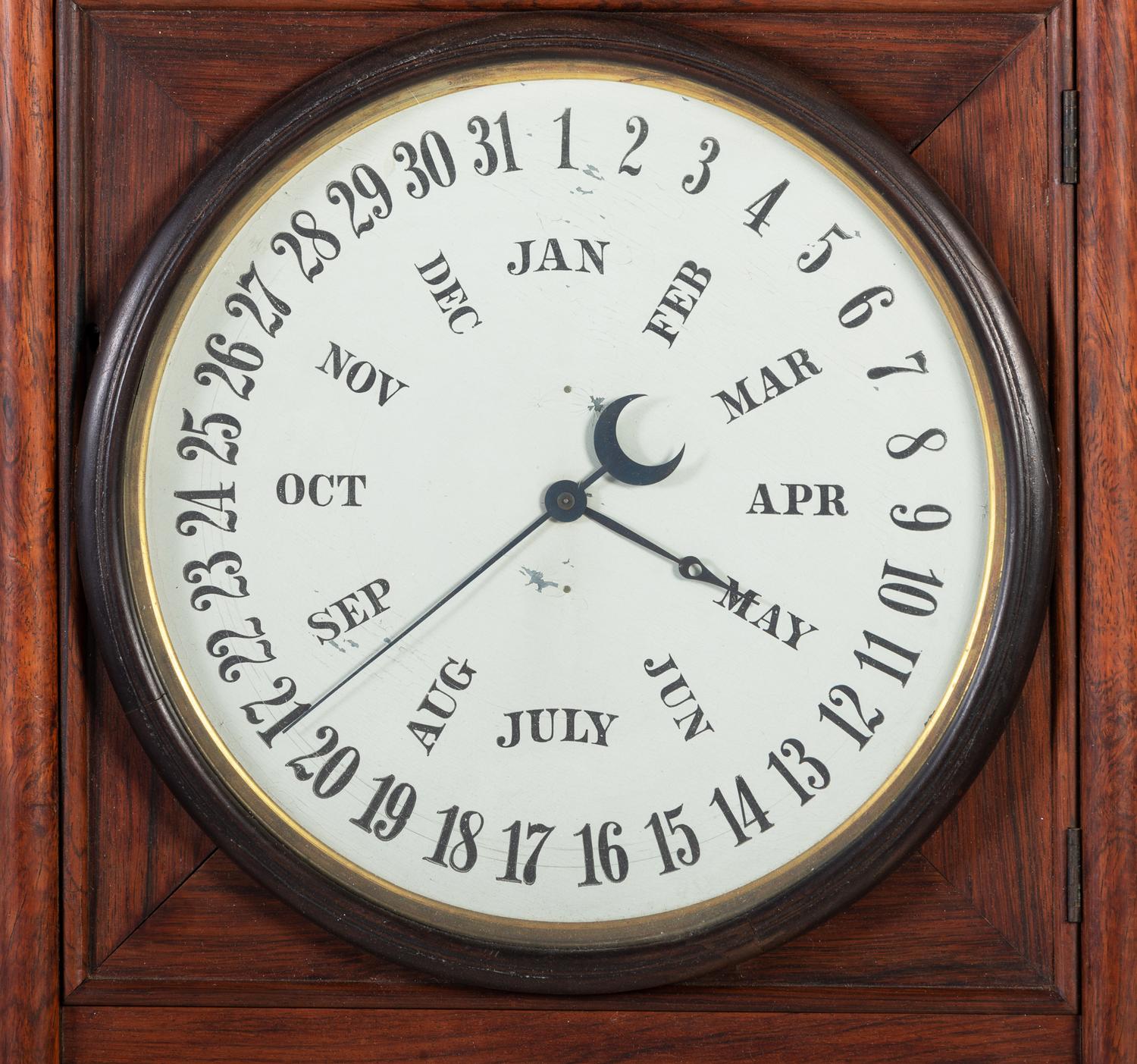 A Welch, Spring & Co. Perpetual Calendar Wall Clock