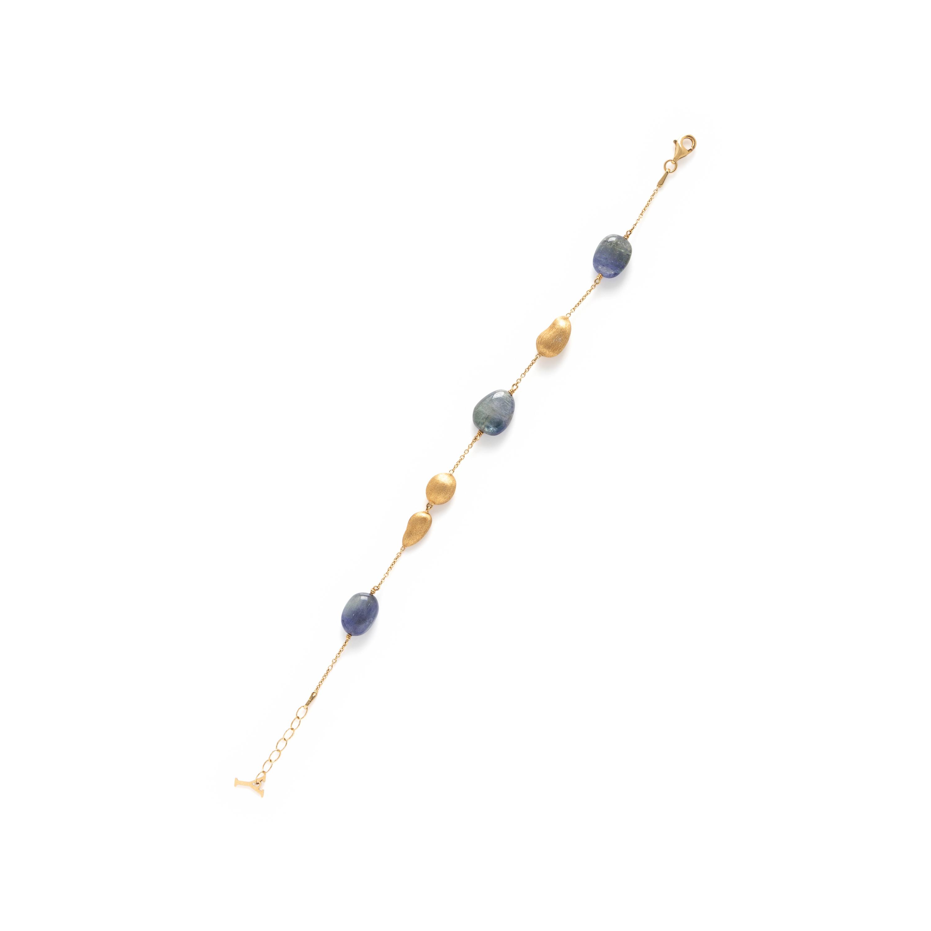 Yvel, Yellow Gold and Sapphire Ring and Bracelet