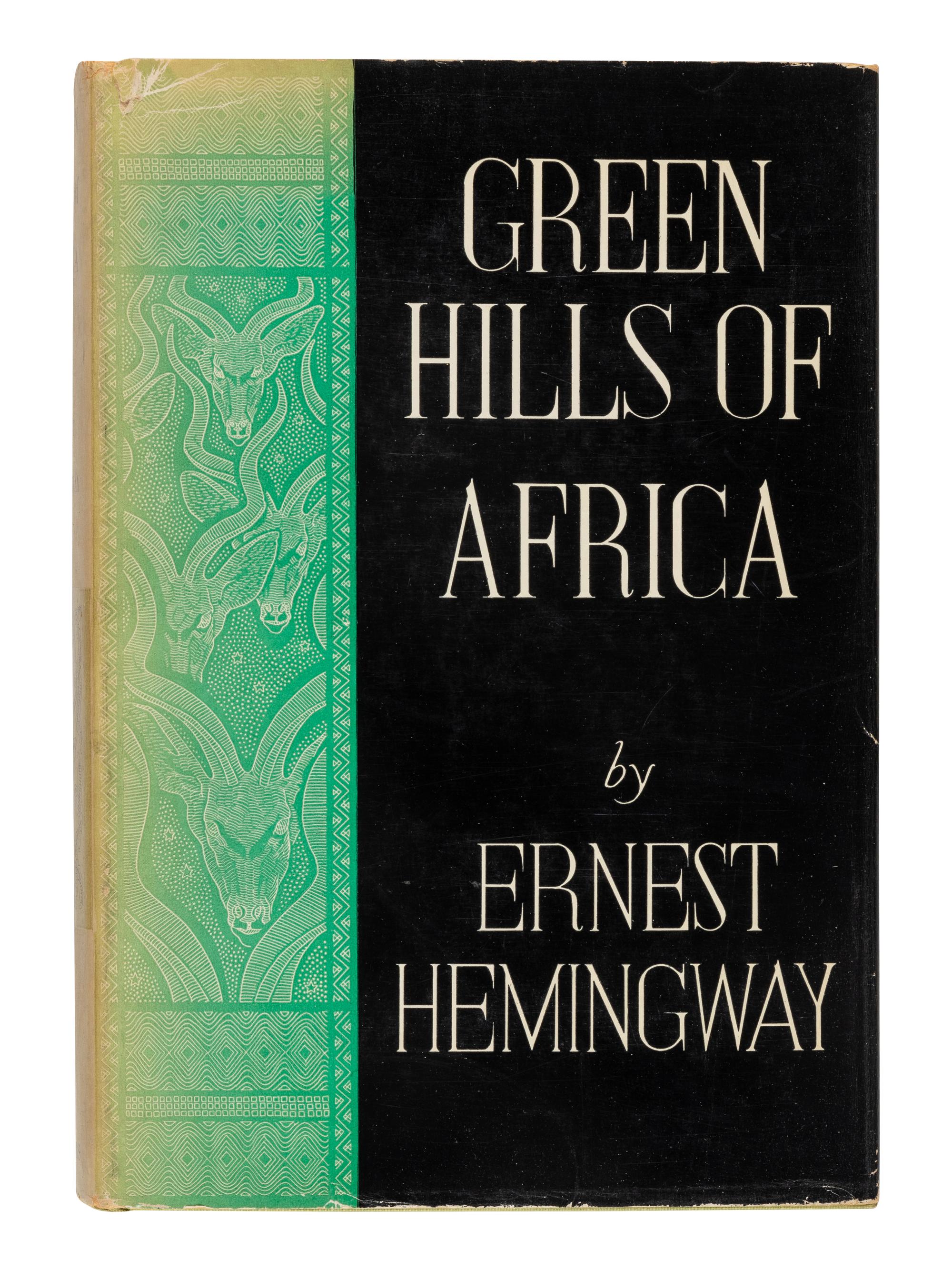 HEMINGWAY, Ernest. Green Hills of Africa . New York: Charles Scribner's Sons, 1935.