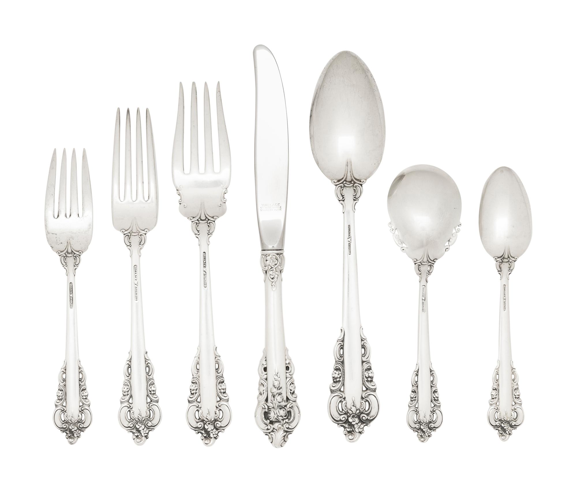 An American Silver Flatware Service