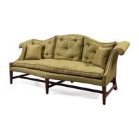 A Chippendale Mahogany Camelback Sofa