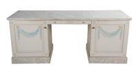 A Neoclassical Style Painted Dressing Table Height 28 1/2 x width 72 x depth 24 inches. — 20TH CENTURY