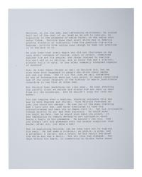 [CIVIL RIGHTS]. DAVIS, Ossie (1917-2005). Typed document signed in ink ("Ossie Davis"), in response to a magazine editor's question asking why he eulogized Malcolm X.