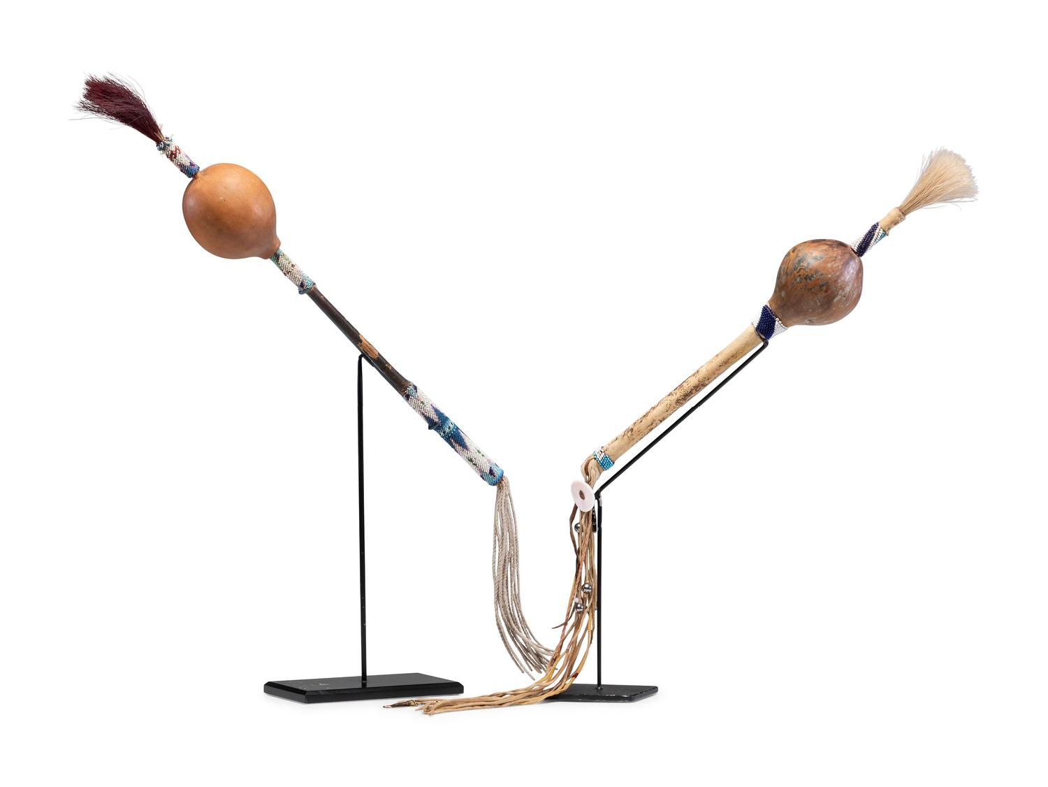 Plains Gourd Dance Rattles