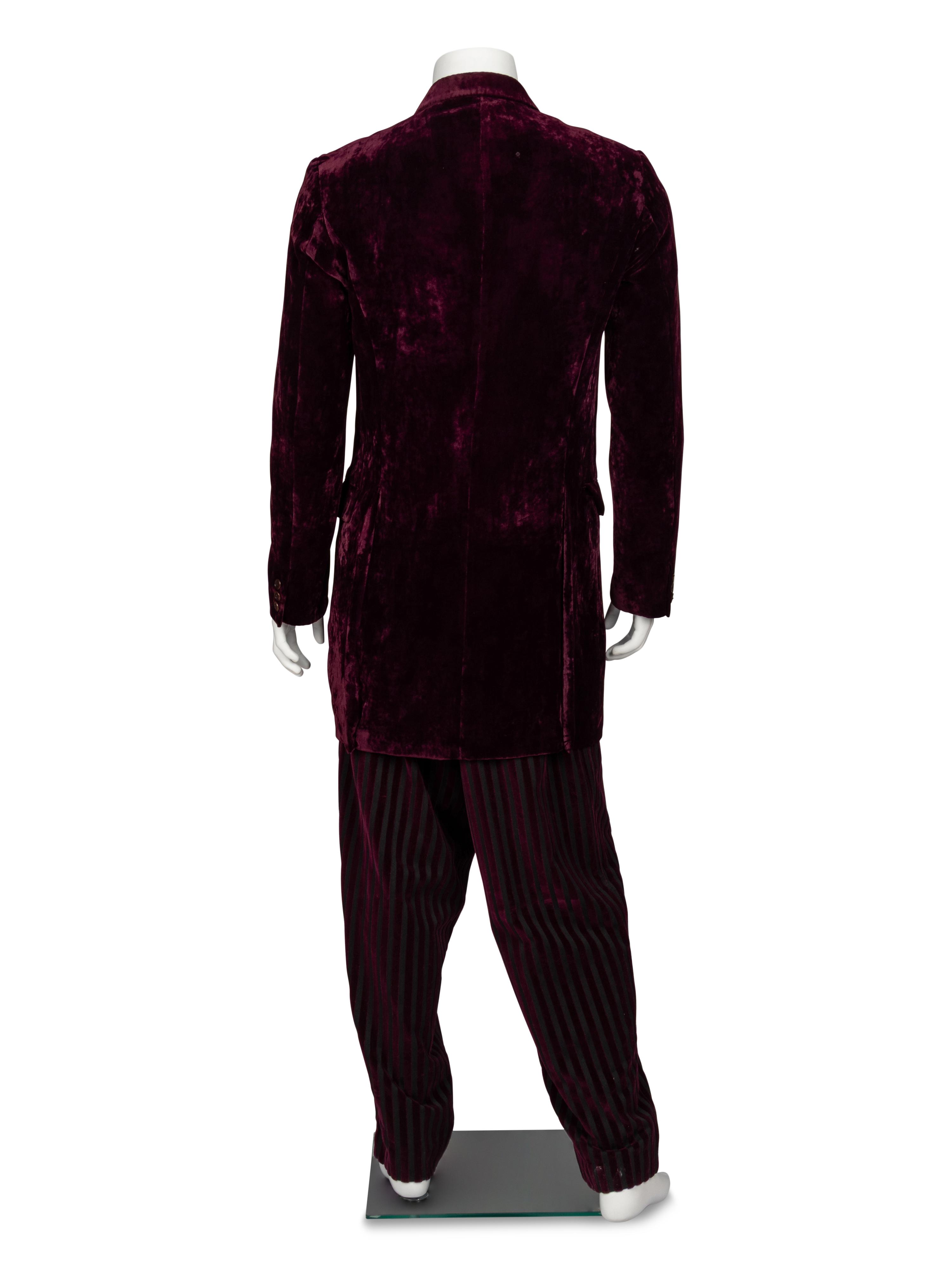 Yohji Yamamoto, Merlot Velvet Cutaway Suit