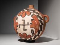 Zia Polychrome Pottery Canteen