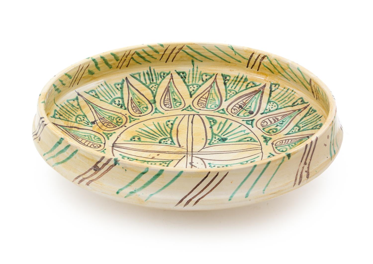 A Large Italian Faience Center Bowl Diameter 20 inches. — 20TH CENTURY
