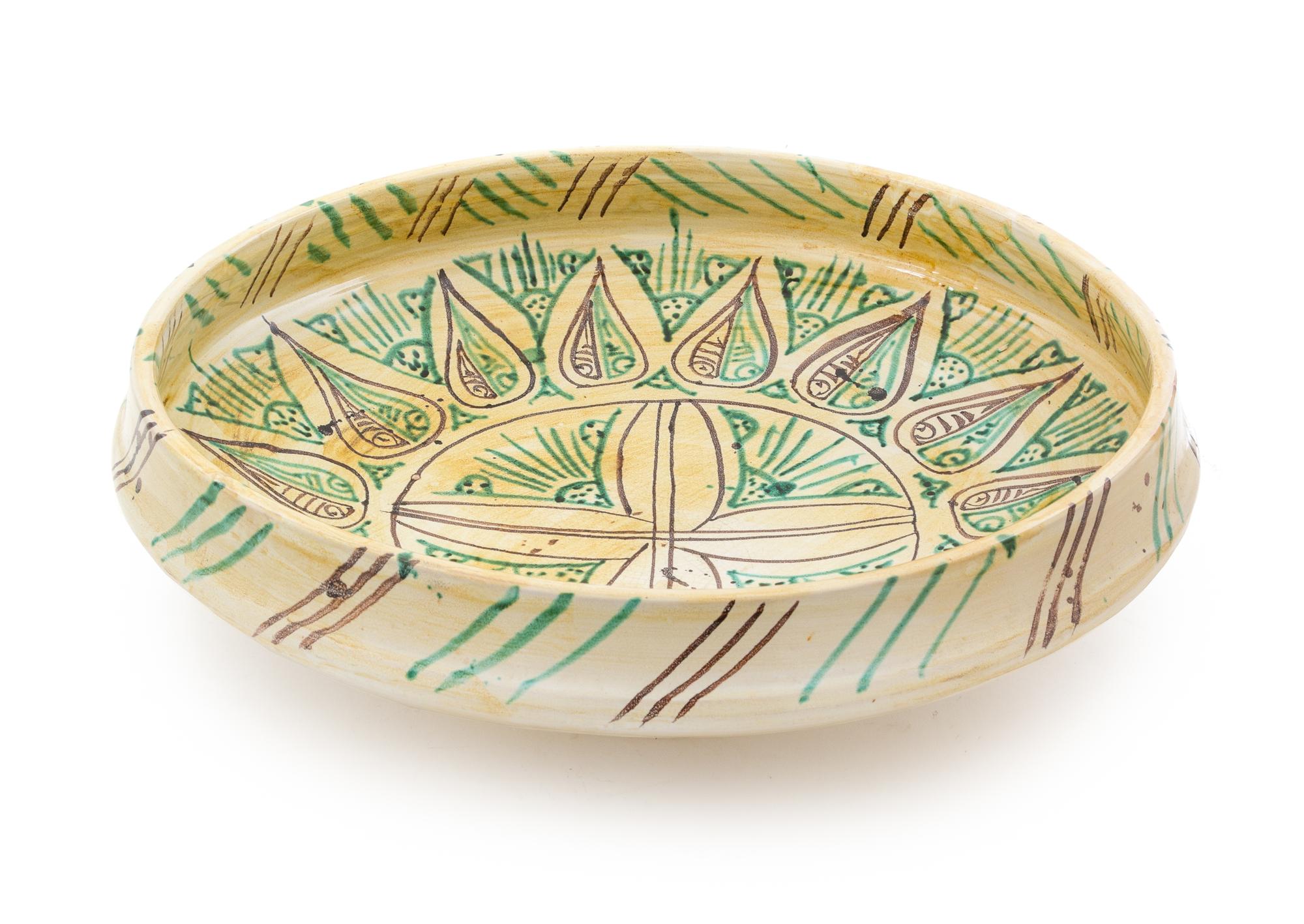 A Large Italian Faience Center Bowl Diameter 20 inches. — 20TH CENTURY