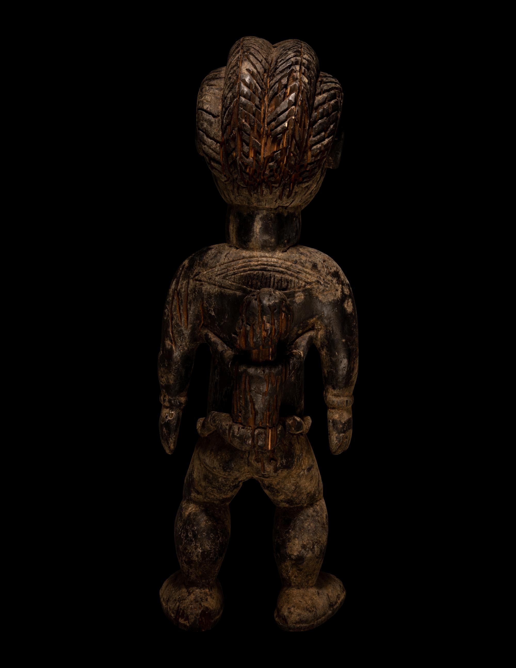 A Dan Wood Maternity Figure with Child